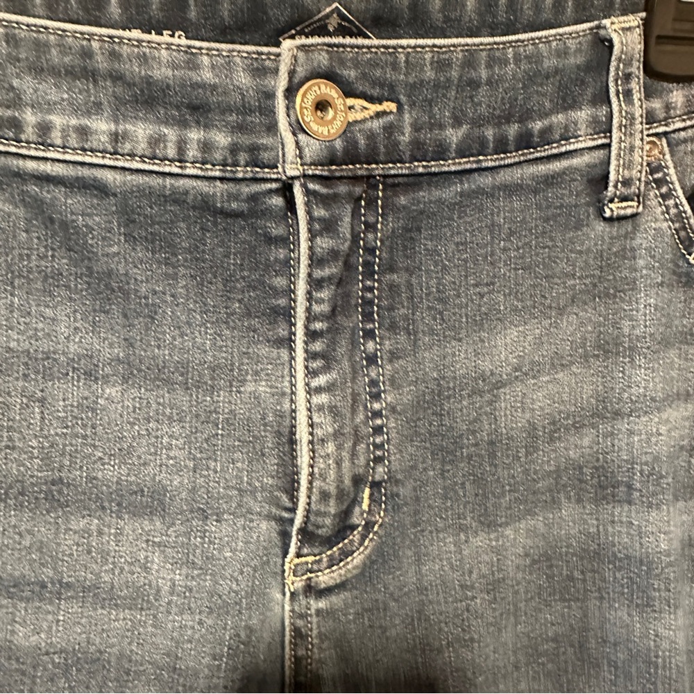 St. John's Bay Classic Blue Straight Leg Jeans - Picture 4 of 8